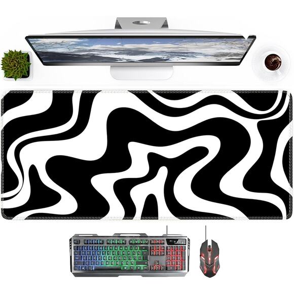 Large 4pc Set Ergonomic Gaming Mouse pad Keyboard Wrist Rest, Mouse Wrist Rest - Picture 5 of 12